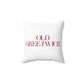 41 Tilt Old Greenwich Spun Polyester Square Pillow