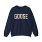 Goose Zip Code Cream & Purple Unisex Heavy Blend™ Crewneck Sweatshirt