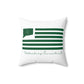 Waterbury Connecticut St. Patrick’s Day Flag Spun Polyester Square Pillow