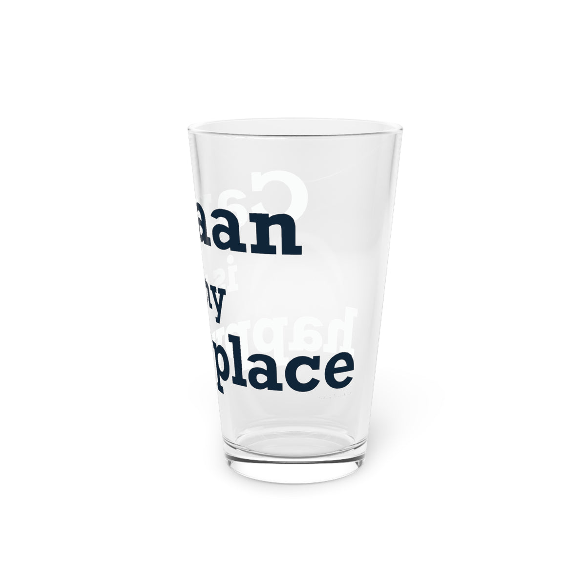 Canaan is my Happy Place Pint Glass, 16oz
