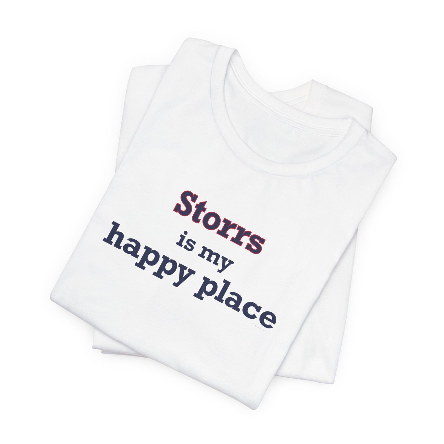 Storrs Is My Happy Place Unisex Jersey Short Sleeve T-Shirt