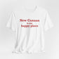 New Canaan Is My Happy Place Unisex Jersey Short Sleeve T-Shirt