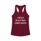 I Really Really Miss Compo Beach Women's Ideal Racerback Tank Top