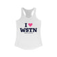 I Heart WSTN Women's Ideal Racerback Tank Top