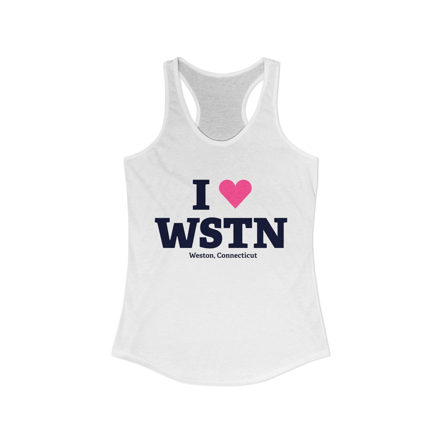 I Heart WSTN Women's Ideal Racerback Tank Top