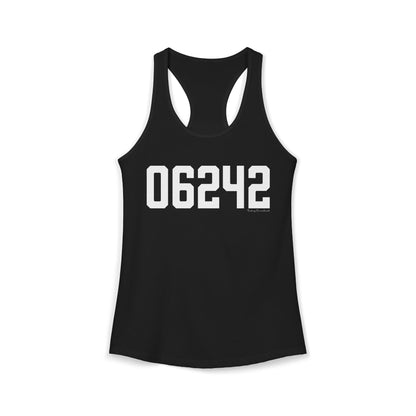 06242 Eastford CT Zip Code Women's Ideal Racerback Tank Top