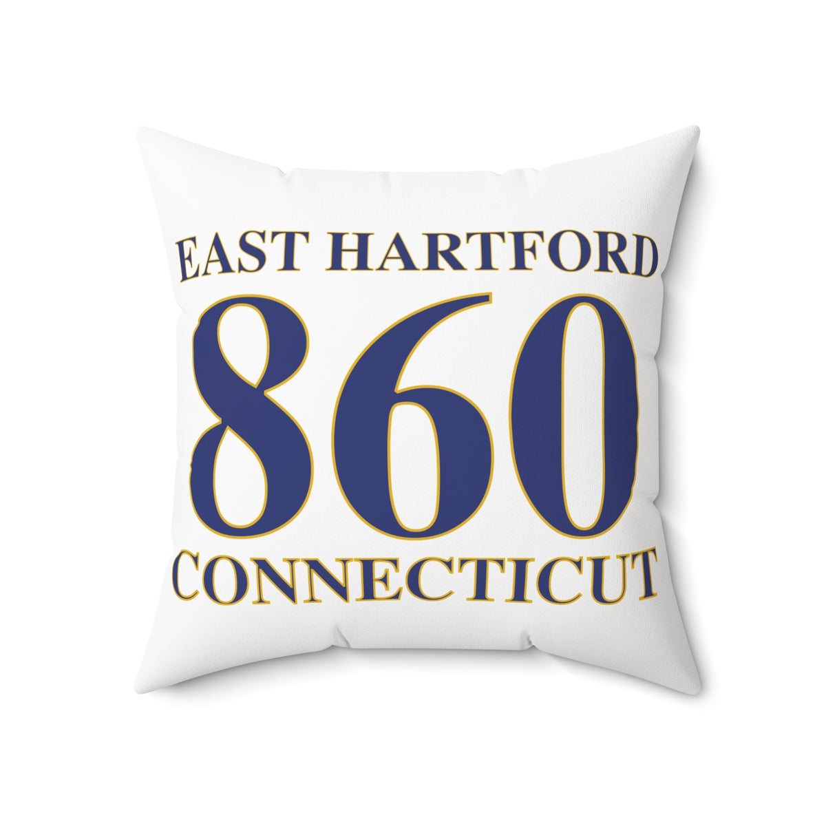 East Hartford 860 Connecticut Polyester Square Pillow