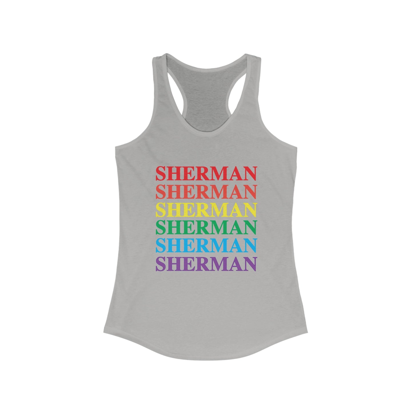 Sherman Pride Women's Ideal Racerback Tank