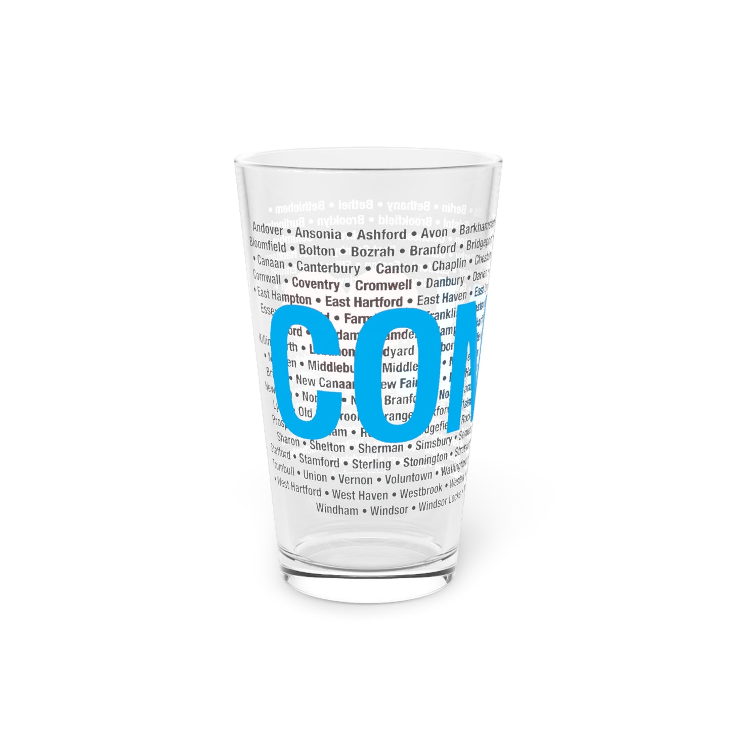 Connecticut Love Pint Glass, 16oz