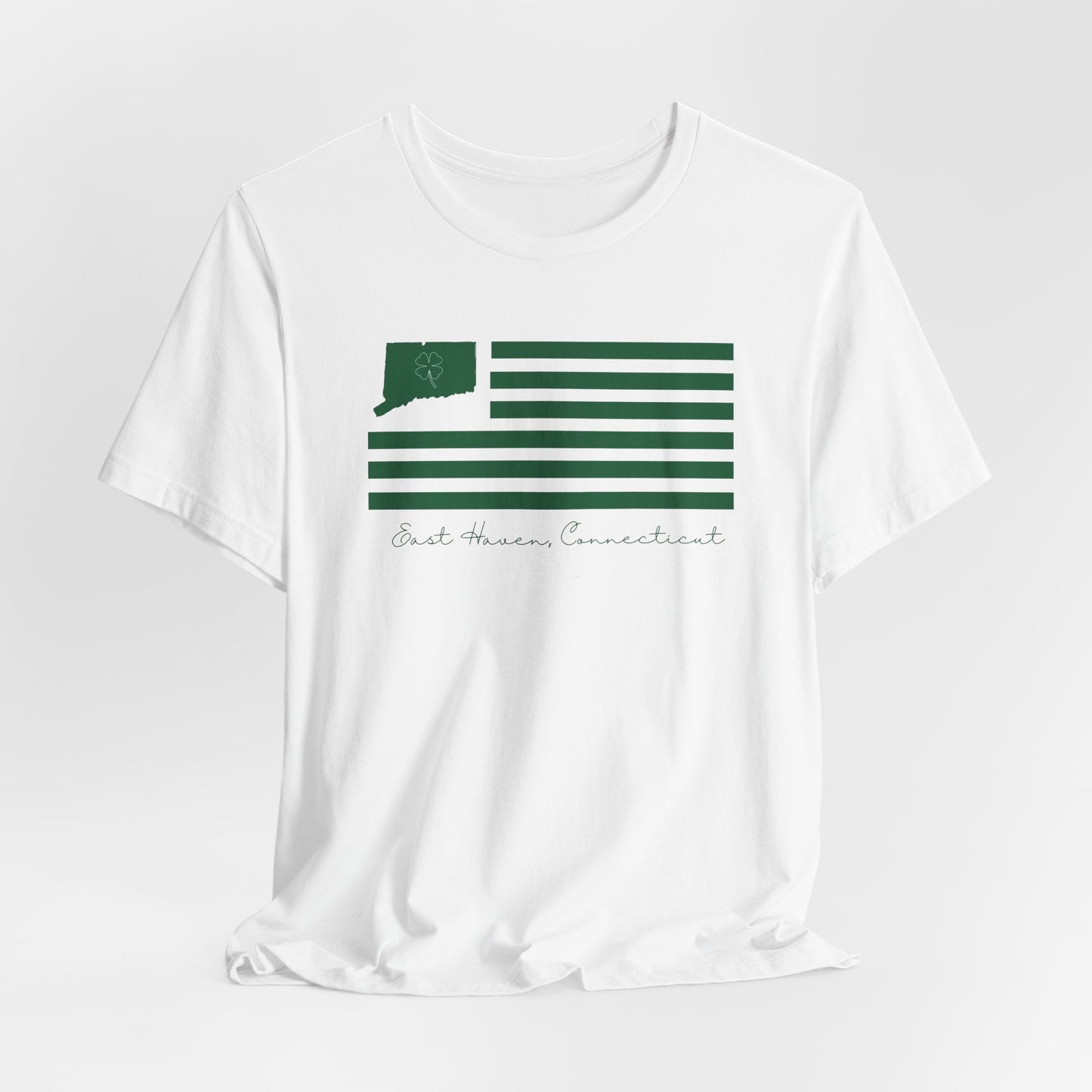 East Haven Connecticut St Patrick’s Day Flag Unisex Jersey Short Sleeve T-Shirt