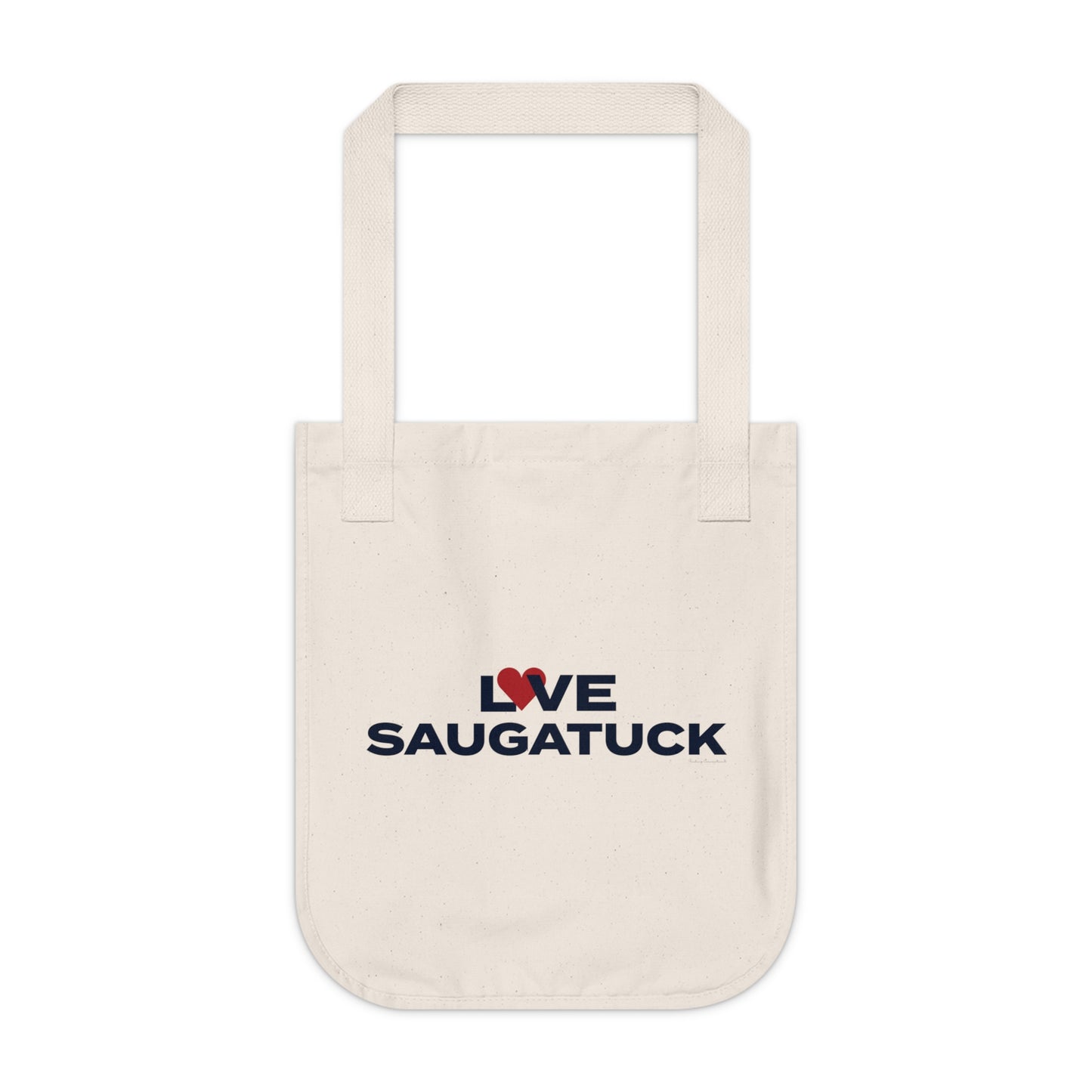 Love Saugatuck Organic Canvas Tote Bag