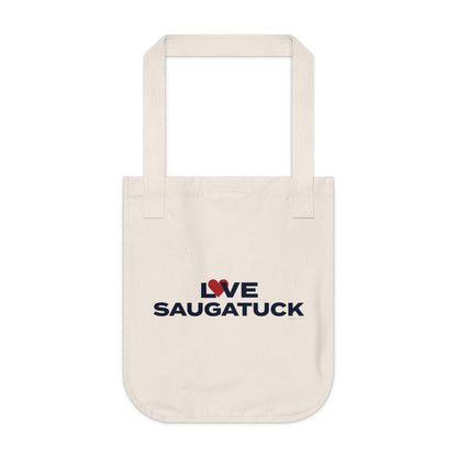 Love Saugatuck Organic Canvas Tote Bag
