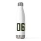06063 Barkhamsted Connecticut Zip Code 20 oz Insulated Bottle