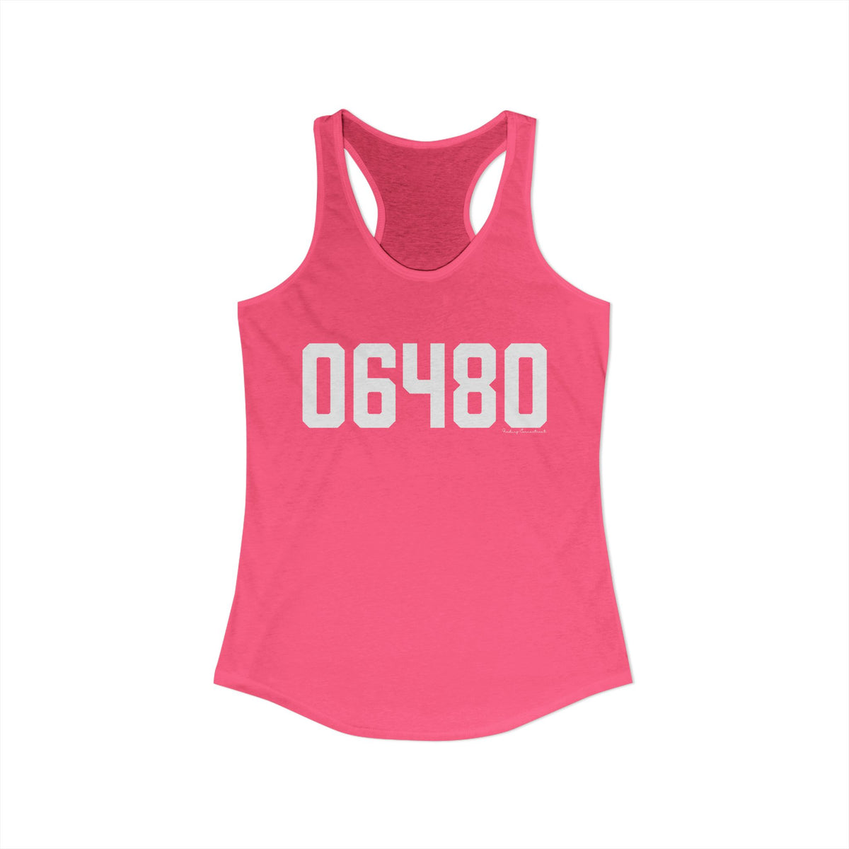 06480 Portland CT Zip Code Women's Ideal Racerback Tank Top