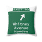 Vintage WCP Exit 61 Sign Spun Polyester Square Pillow