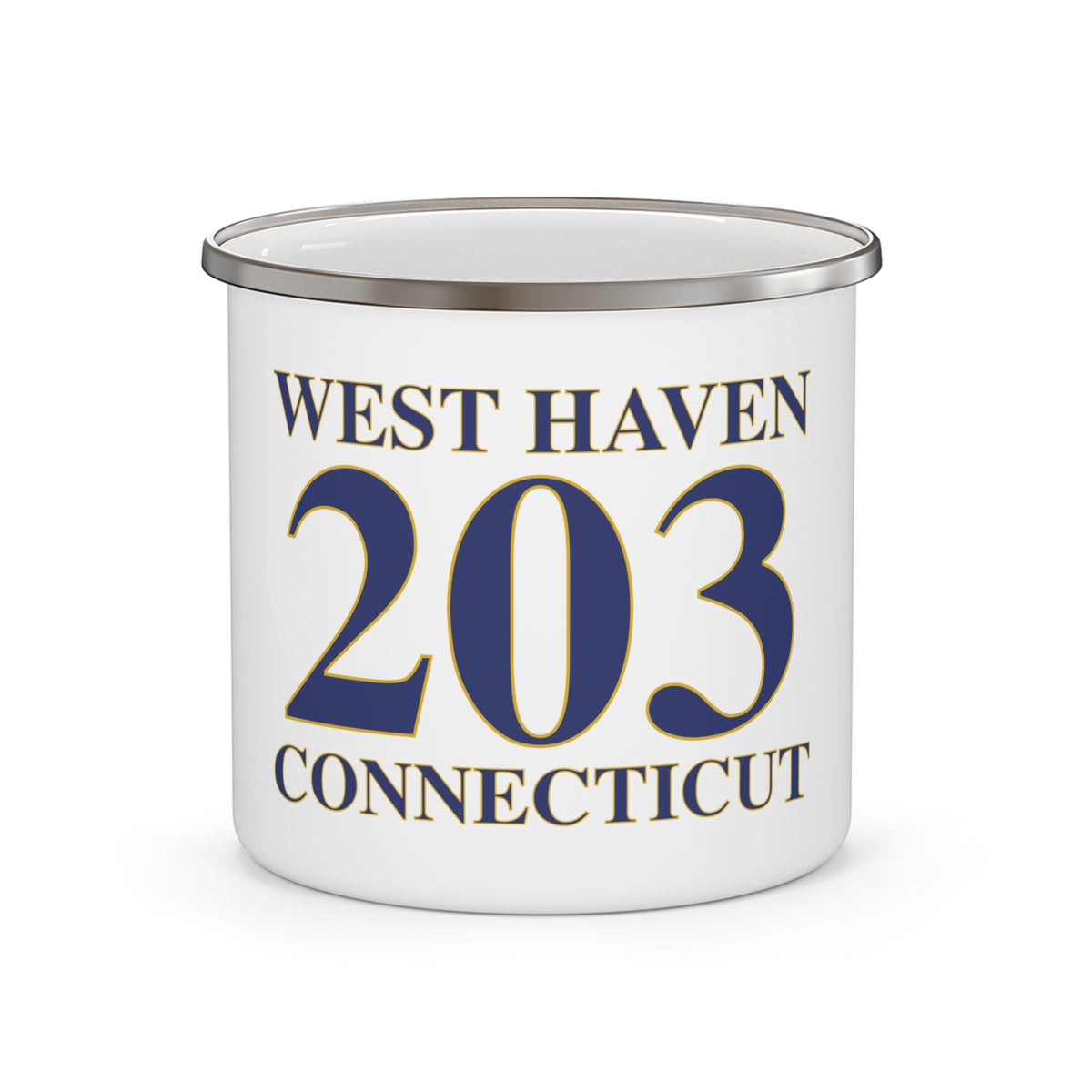 West Haven 203 Connecticut Enamel Camping Mug