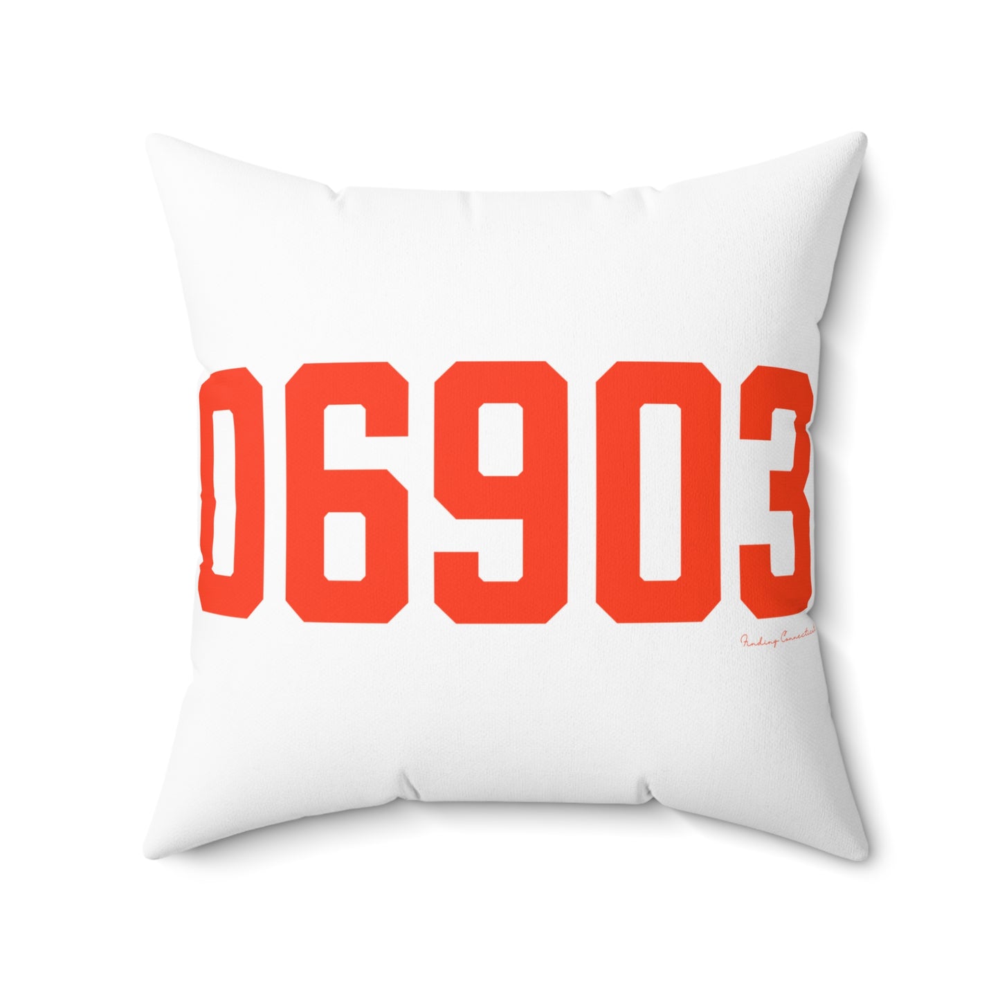 06903 Stamford Connecticut Zip Code Spun Polyester Square Pillow