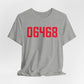 06468 Monroe Connecticut Zip Code Unisex Jersey Short Sleeve T-Shirt