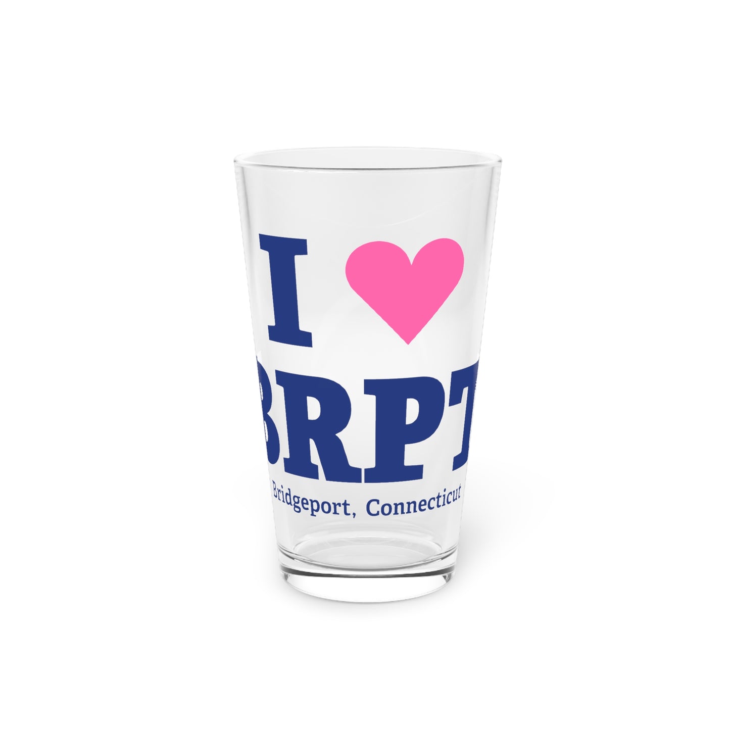 I Heart BRPT Pint Glass, 16oz