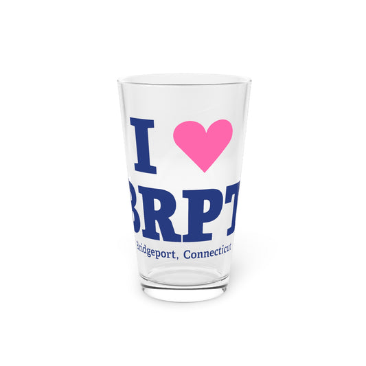 I Heart BRPT Pint Glass, 16oz