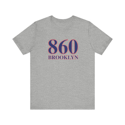 860 Brooklyn Red White & Blue Unisex Jersey Short Sleeve T-Shirt