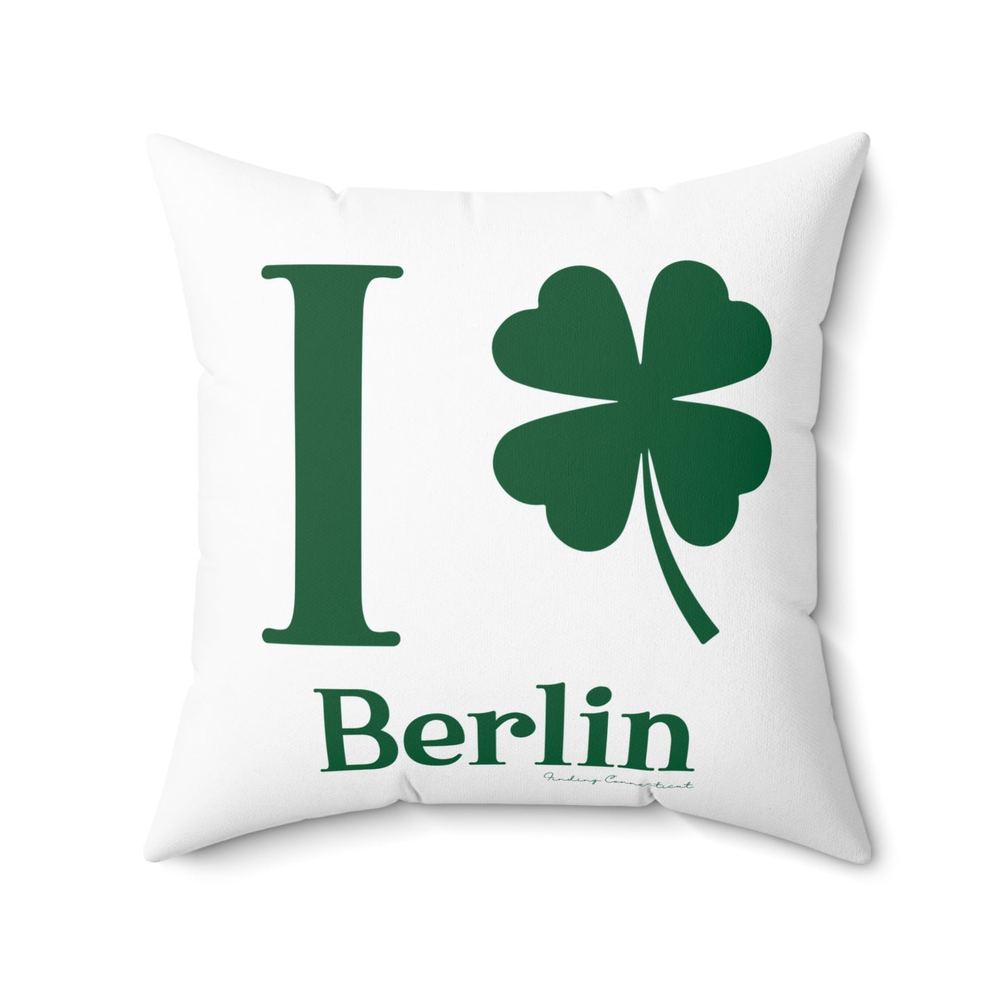 I Clover Berlin Spun Polyester Square Pillow