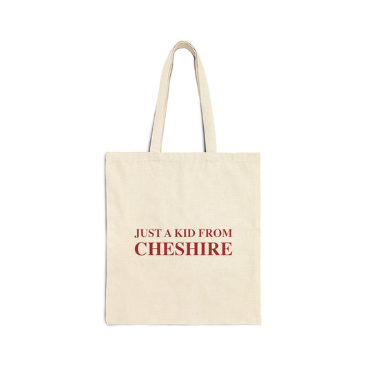 Just a kid form Cheshire Cotton Canvas Tote Bag