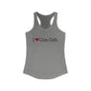 I Heart Cos Cob. Women's Ideal Racerback Tank Top