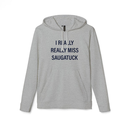I Really Really Miss Saugatuck adidas Unisex Fleece Hoodie Sweatshirt