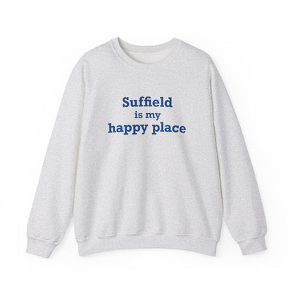Suffield is My Happy Place Heavy Blend™ Crewneck Sweatshirt