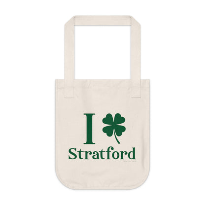 I Clover Stratford Organic Canvas Tote Bag