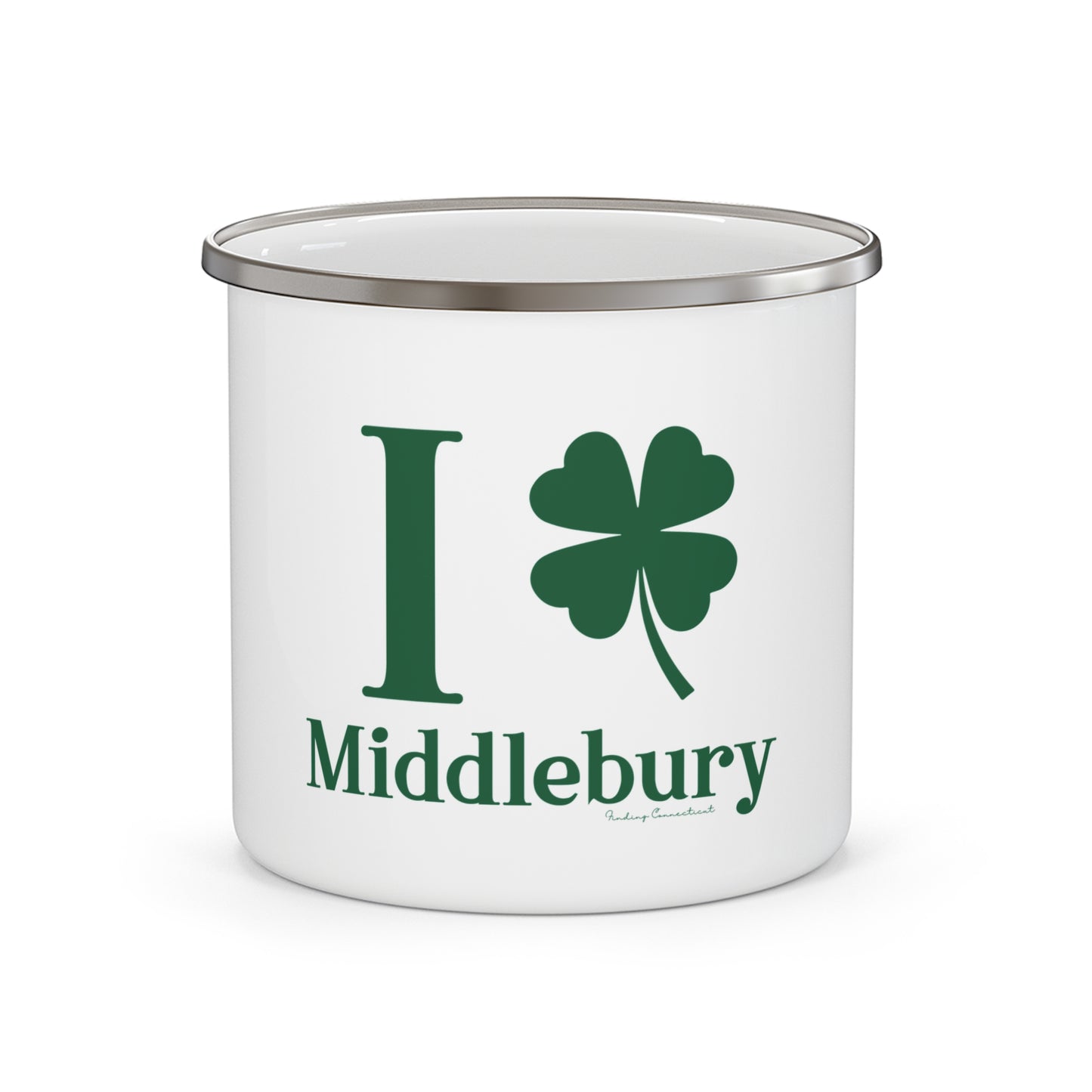 I Clover Middlebury Enamel Camping Mug