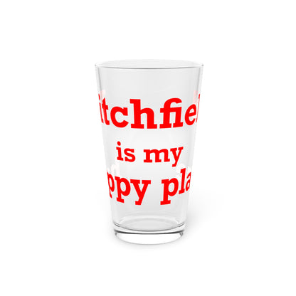 Litchfield Is My Happy Place Pint Glass, 16oz