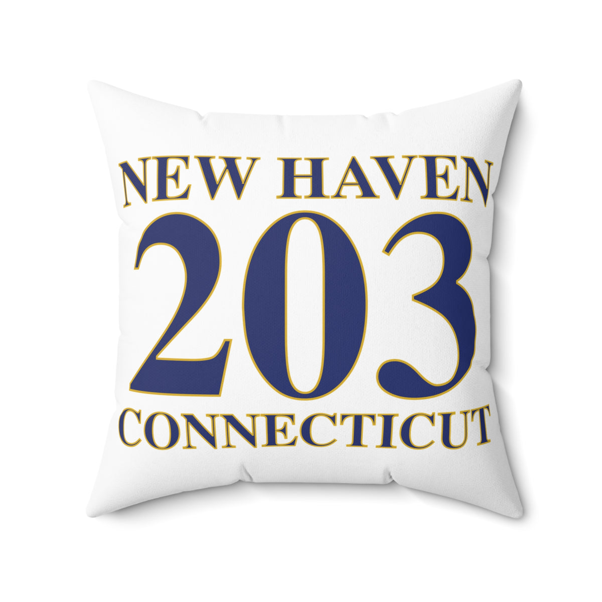 New Haven 203 Connecticut Polyester Square Pillow