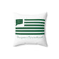 Thompson Connecticut St. Patrick’s Day Flag Spun Polyester Square Pillow