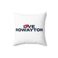 Love Rowayton Spun Polyester Square Pillow