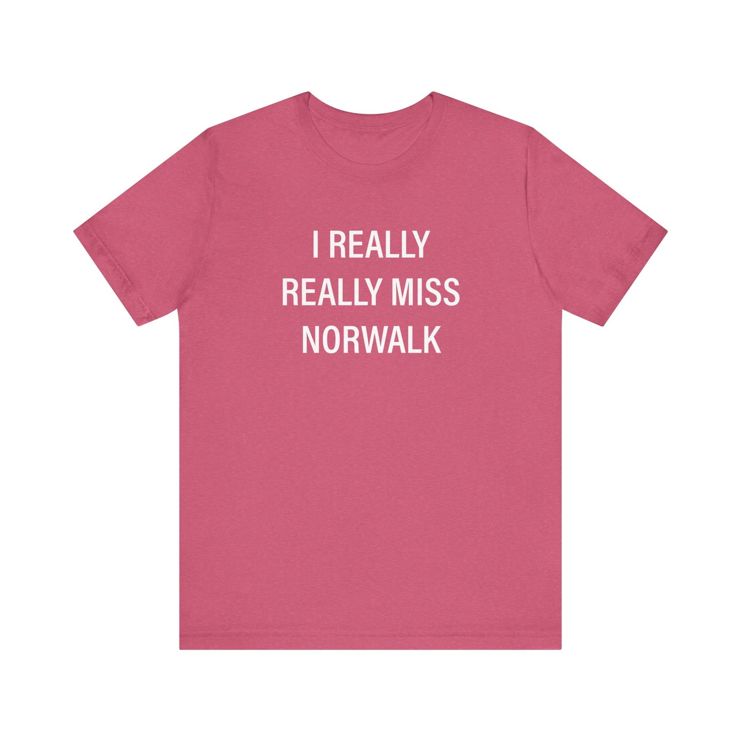 I Really Really Miss Norwalk Unisex Jersey Short Sleeve T-Shirt