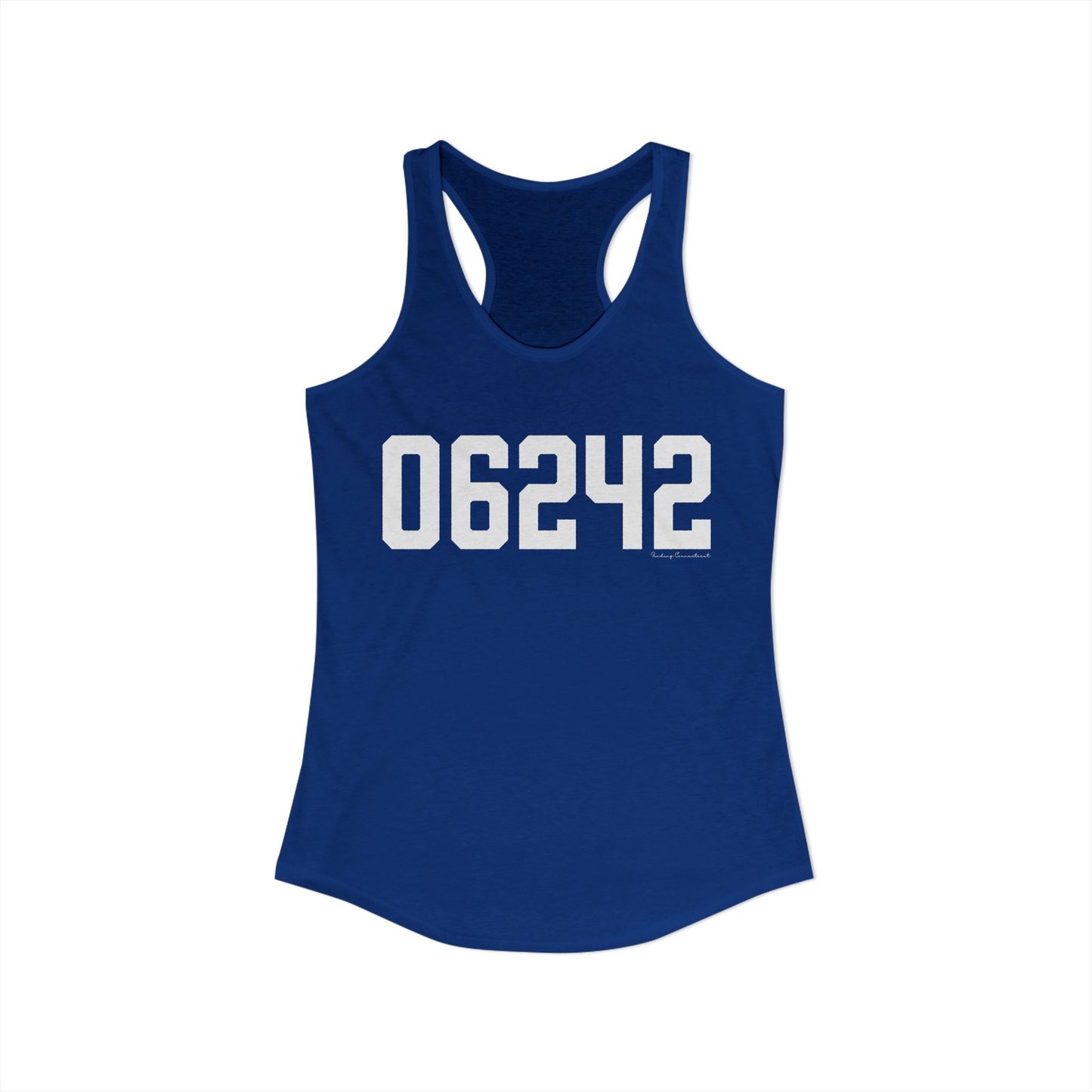 06242 Eastford CT Zip Code Women's Ideal Racerback Tank Top