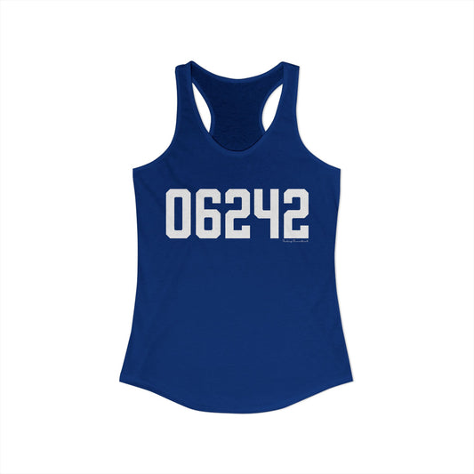 06242 Eastford CT Zip Code Women's Ideal Racerback Tank Top