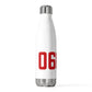 06607 Bridgeport Connecticut Zip Code 20oz Insulated Bottle