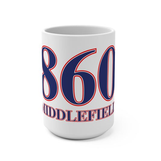 860 Middlefield Red, White & Blue Mug 15oz