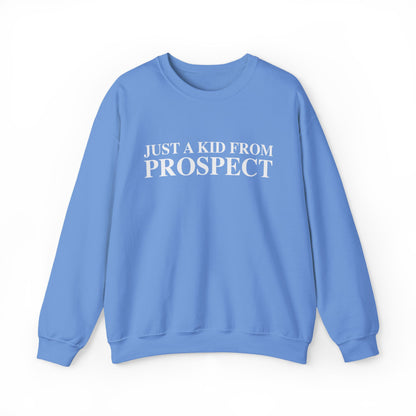 Just a kid from Prospect Unisex Heavy Blend™ Crewneck Sweatshirt