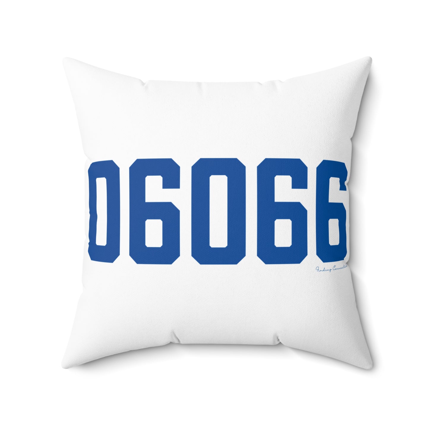 06066 Vernon Connecticut Zip Code Spun Polyester Square Pillow