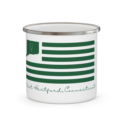 West Hartford Connecticut St. Patrick’s Day Flag Enamel Camping Mug
