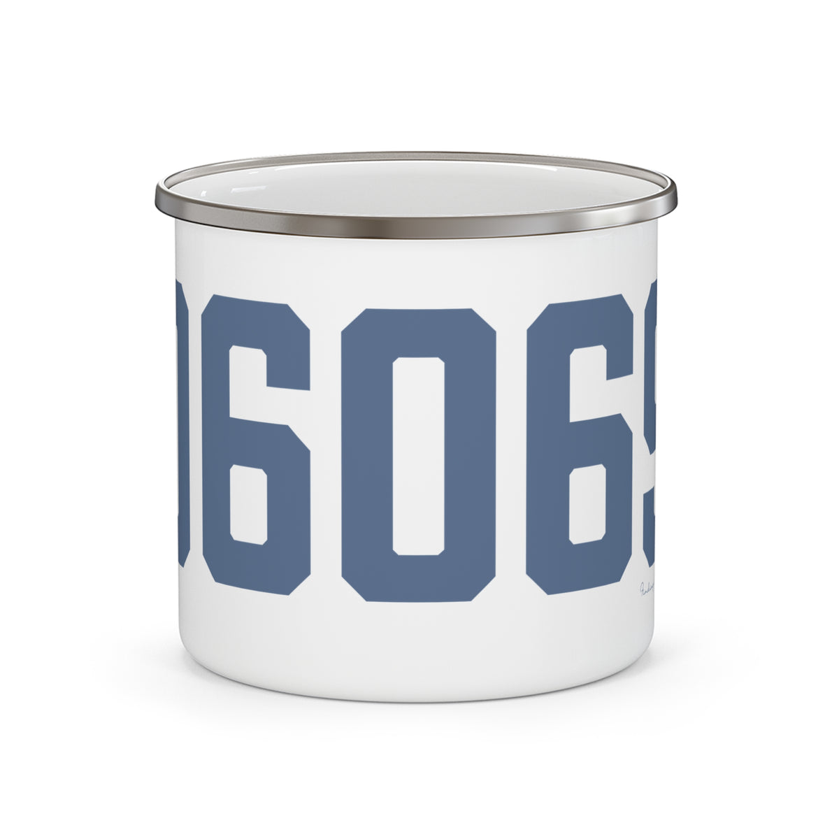 06069 Sharon Connecticut Zip Code Enamel Camping Mug