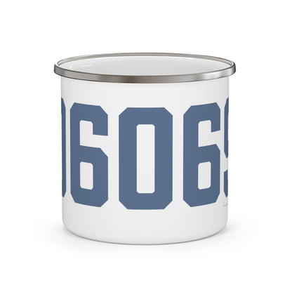 06069 Sharon Connecticut Zip Code Enamel Camping Mug