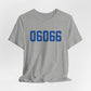 06066 Vernon Connecticut Zip Code Unisex Jersey Short Sleeve T-Shirt