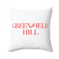41 Tilt Greenfield Hill Spun Polyester Square Pillow
