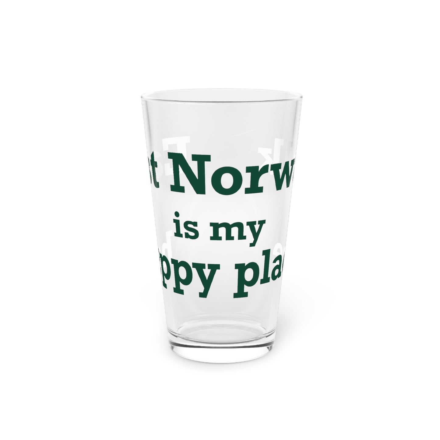 East Norwalk is My Happy Place Pint Glass, 16oz