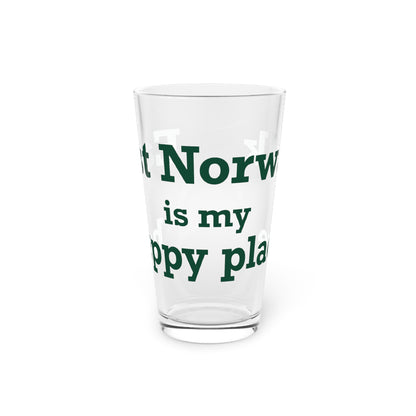 East Norwalk is My Happy Place Pint Glass, 16oz